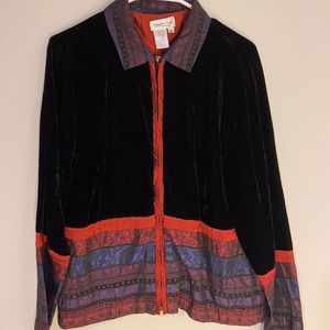 Coldwater Creek Velour jacket